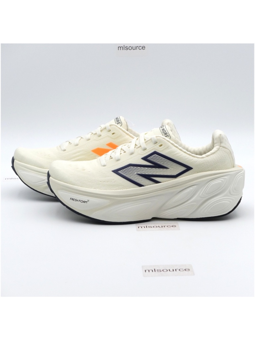 Size 8 Women's New Balance Fresh Foam X More v5 Sneakers WMORCF5 Angora/Sea Salt